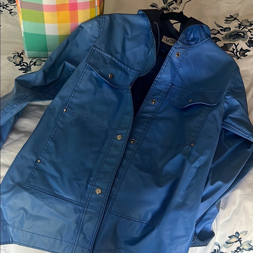 Vibrant Blue Hooded Jacket